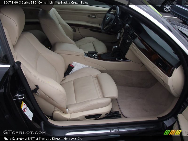 Jet Black / Cream Beige 2007 BMW 3 Series 335i Convertible