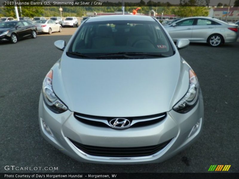 Shimmering Air Silver / Gray 2013 Hyundai Elantra GLS