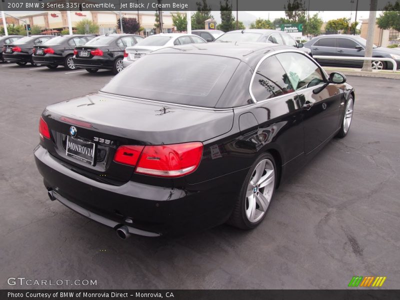 Jet Black / Cream Beige 2007 BMW 3 Series 335i Convertible