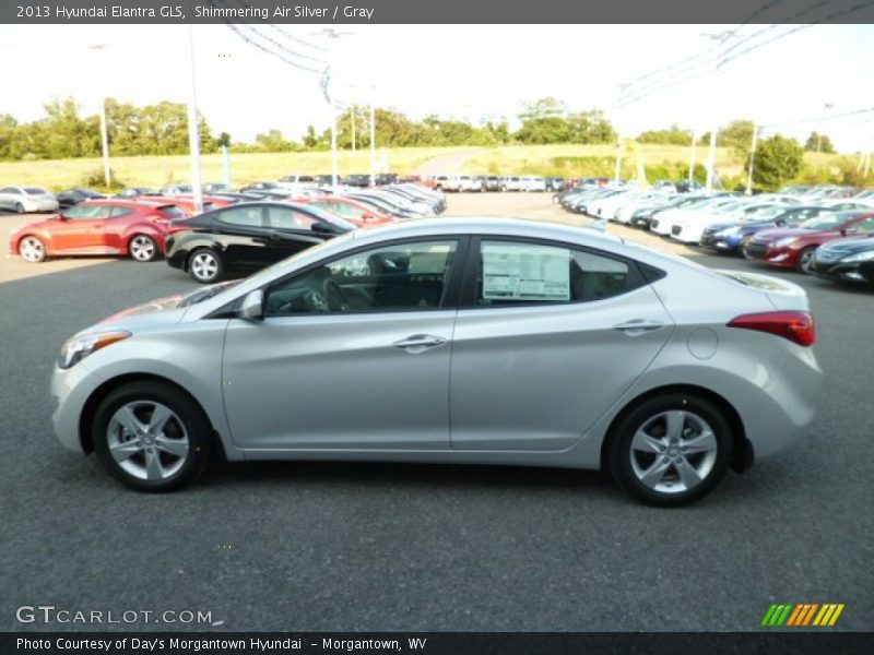 Shimmering Air Silver / Gray 2013 Hyundai Elantra GLS