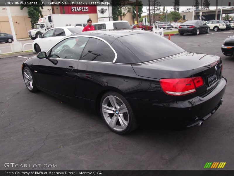 Jet Black / Cream Beige 2007 BMW 3 Series 335i Convertible