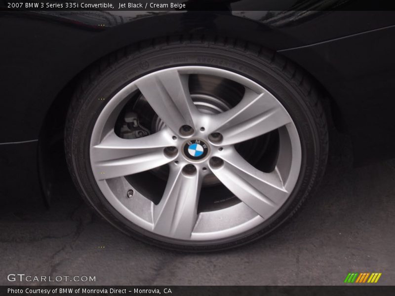 Jet Black / Cream Beige 2007 BMW 3 Series 335i Convertible