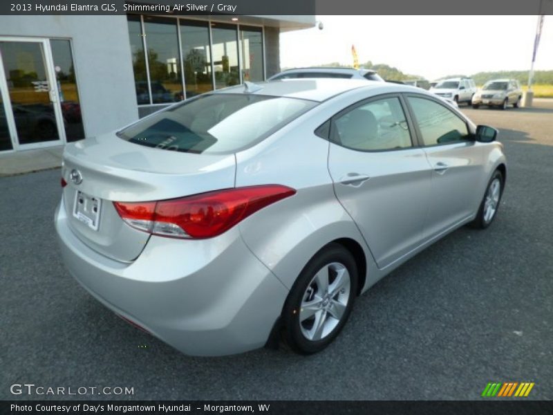 Shimmering Air Silver / Gray 2013 Hyundai Elantra GLS