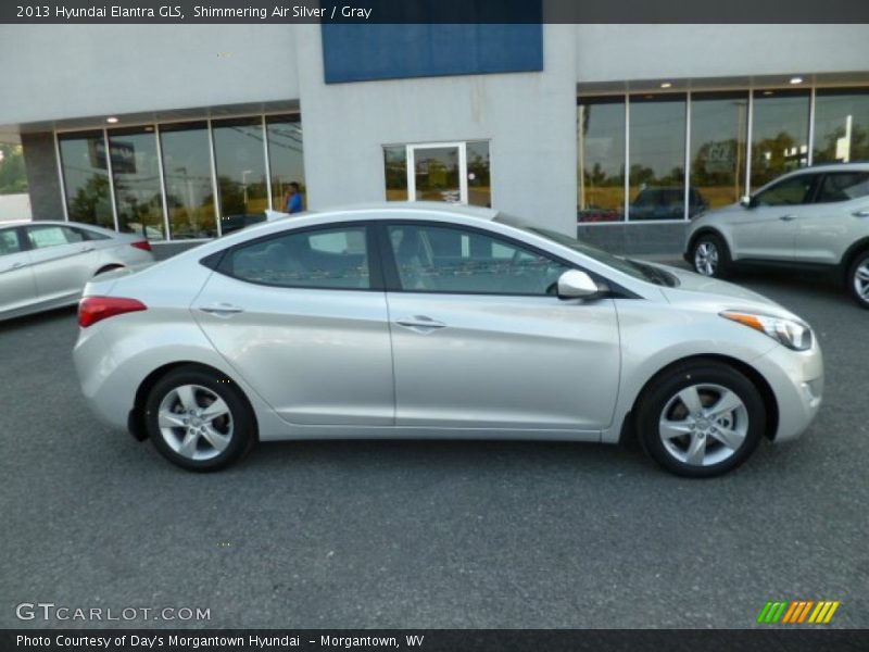 Shimmering Air Silver / Gray 2013 Hyundai Elantra GLS