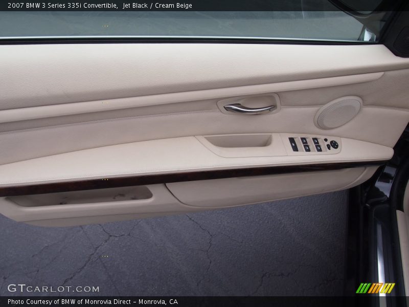 Jet Black / Cream Beige 2007 BMW 3 Series 335i Convertible