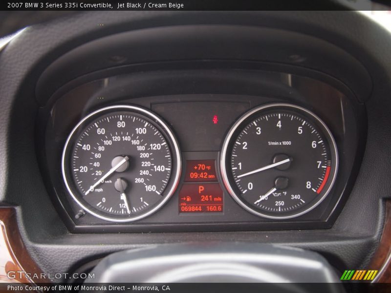 Jet Black / Cream Beige 2007 BMW 3 Series 335i Convertible