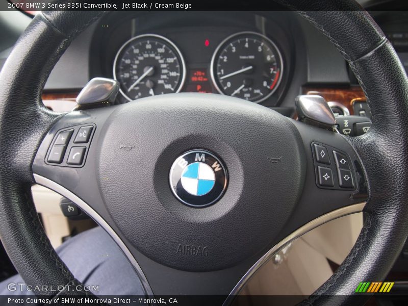 Jet Black / Cream Beige 2007 BMW 3 Series 335i Convertible