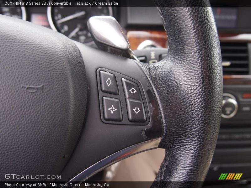 Jet Black / Cream Beige 2007 BMW 3 Series 335i Convertible