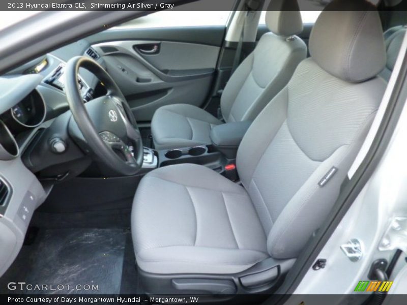 Shimmering Air Silver / Gray 2013 Hyundai Elantra GLS