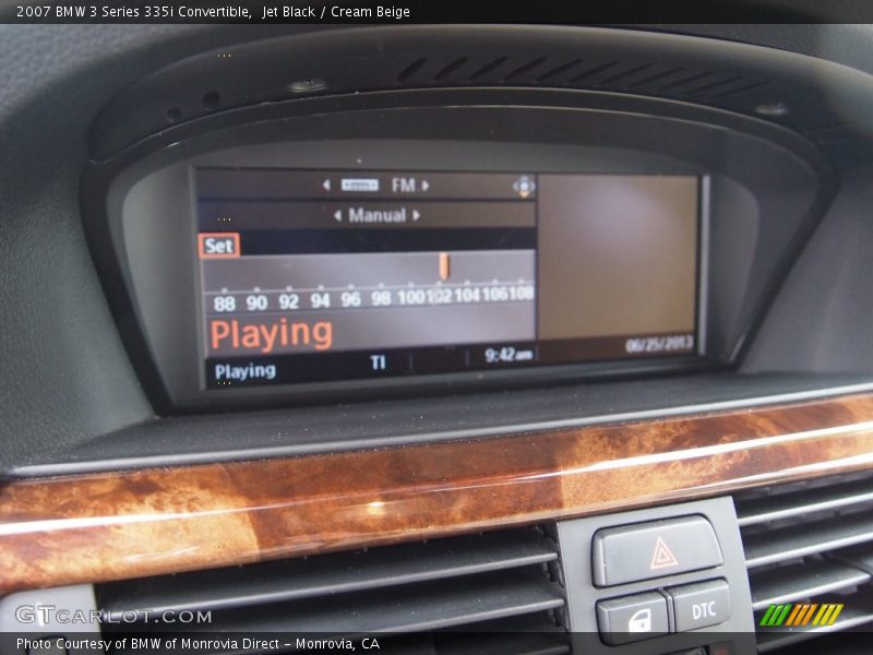 Jet Black / Cream Beige 2007 BMW 3 Series 335i Convertible