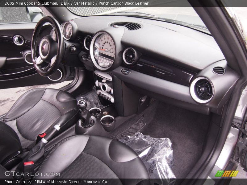 Dark Silver Metallic / Punch Carbon Black Leather 2009 Mini Cooper S Clubman