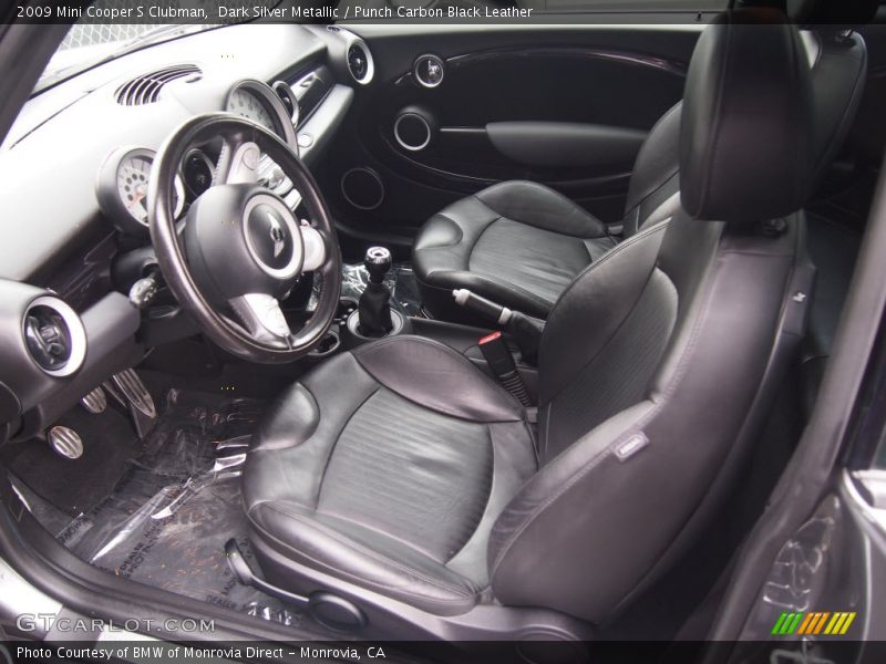 Dark Silver Metallic / Punch Carbon Black Leather 2009 Mini Cooper S Clubman