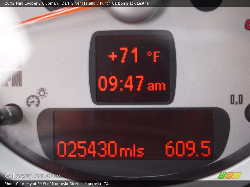 Dark Silver Metallic / Punch Carbon Black Leather 2009 Mini Cooper S Clubman