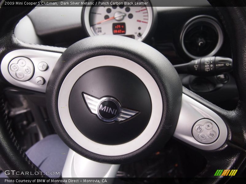 Dark Silver Metallic / Punch Carbon Black Leather 2009 Mini Cooper S Clubman