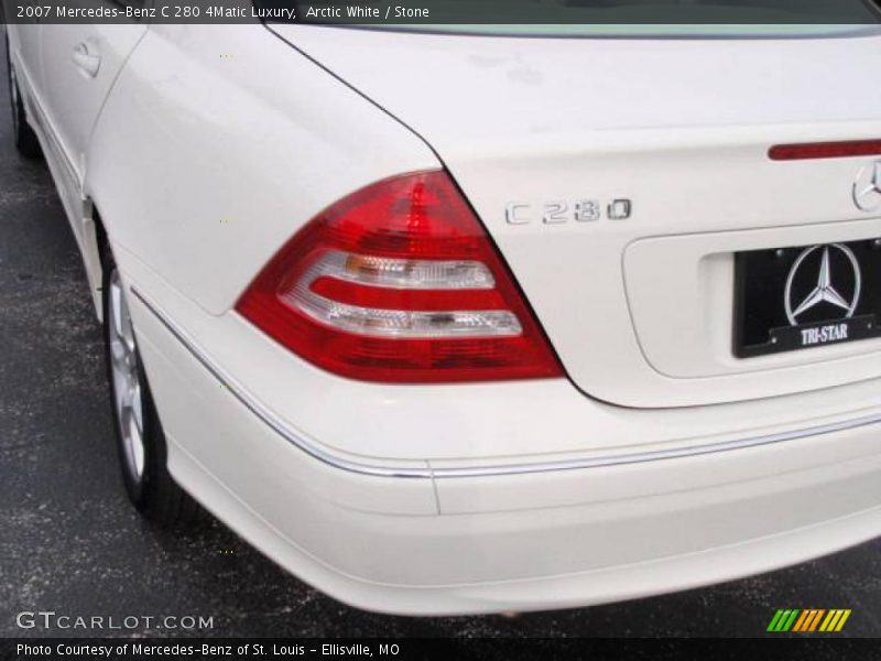 Arctic White / Stone 2007 Mercedes-Benz C 280 4Matic Luxury