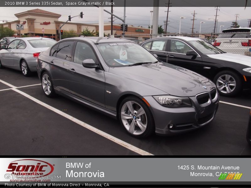 Space Gray Metallic / Black 2010 BMW 3 Series 335i Sedan