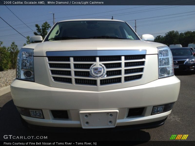 White Diamond / Cocoa/Light Cashmere 2008 Cadillac Escalade AWD