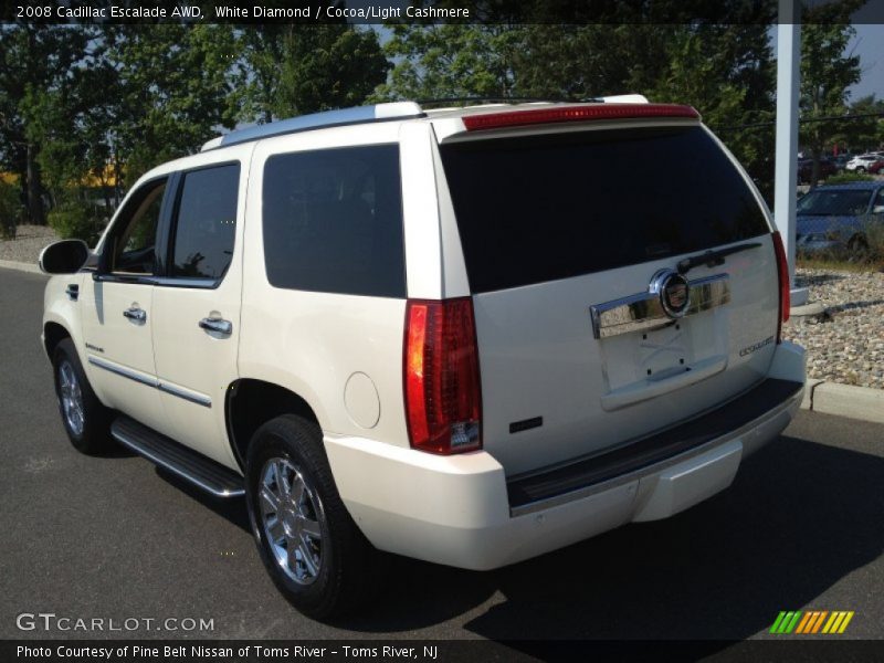 White Diamond / Cocoa/Light Cashmere 2008 Cadillac Escalade AWD