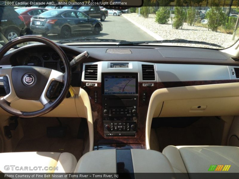 White Diamond / Cocoa/Light Cashmere 2008 Cadillac Escalade AWD