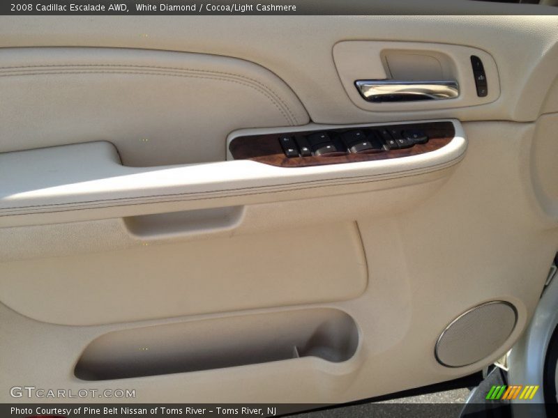 White Diamond / Cocoa/Light Cashmere 2008 Cadillac Escalade AWD