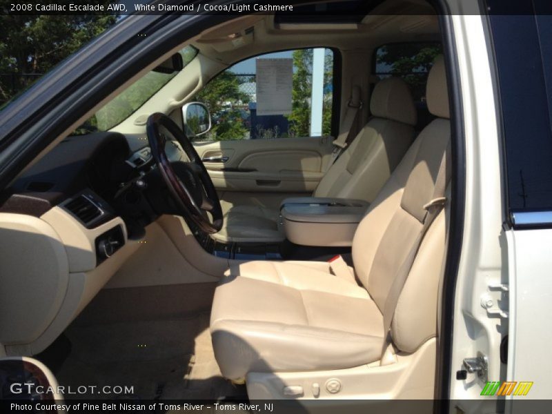 White Diamond / Cocoa/Light Cashmere 2008 Cadillac Escalade AWD