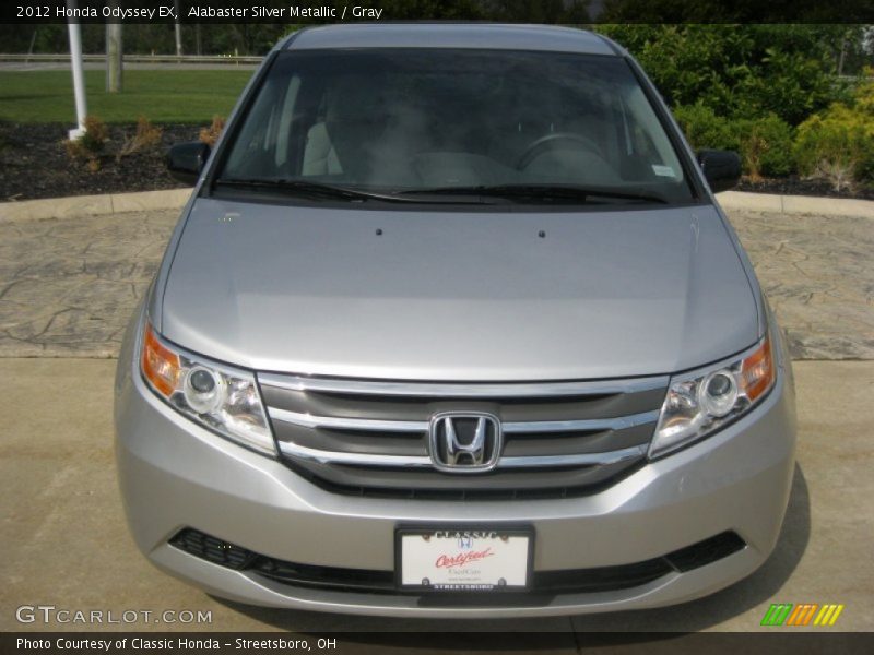 Alabaster Silver Metallic / Gray 2012 Honda Odyssey EX