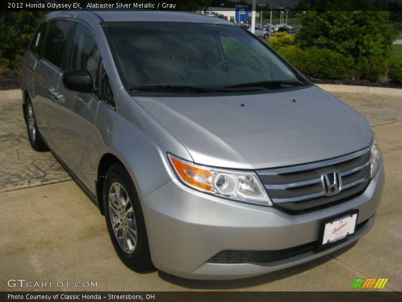 Alabaster Silver Metallic / Gray 2012 Honda Odyssey EX