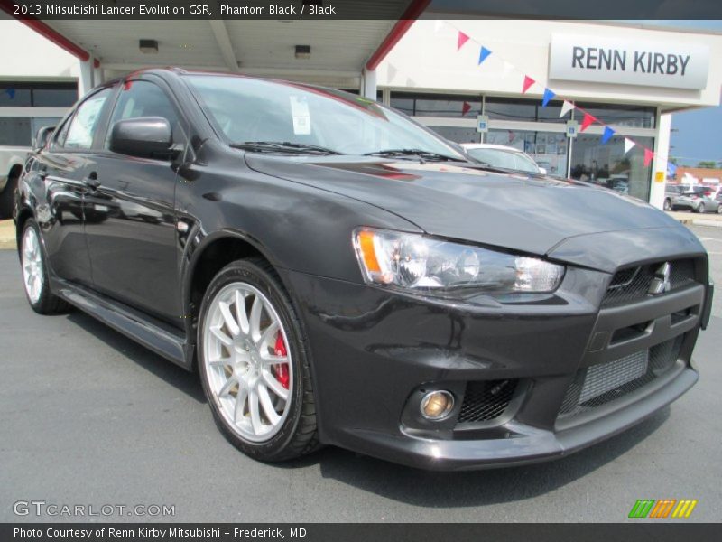 Phantom Black / Black 2013 Mitsubishi Lancer Evolution GSR