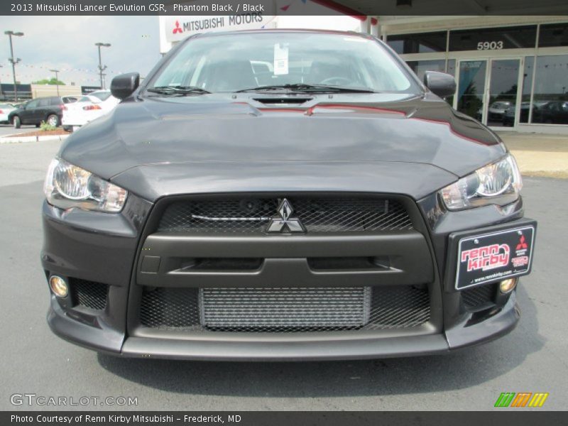 Phantom Black / Black 2013 Mitsubishi Lancer Evolution GSR