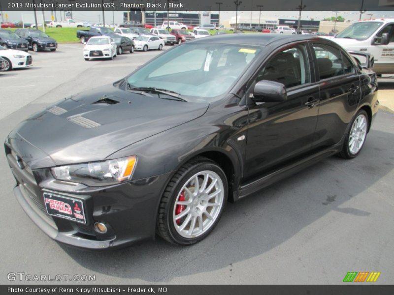 Phantom Black / Black 2013 Mitsubishi Lancer Evolution GSR