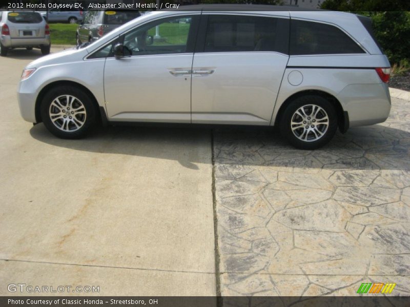 Alabaster Silver Metallic / Gray 2012 Honda Odyssey EX