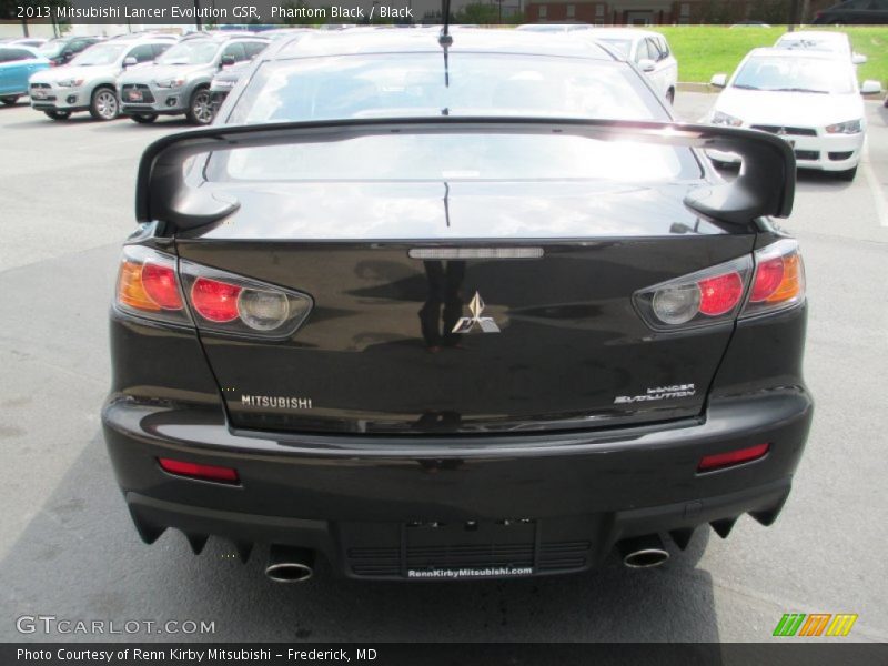 Phantom Black / Black 2013 Mitsubishi Lancer Evolution GSR