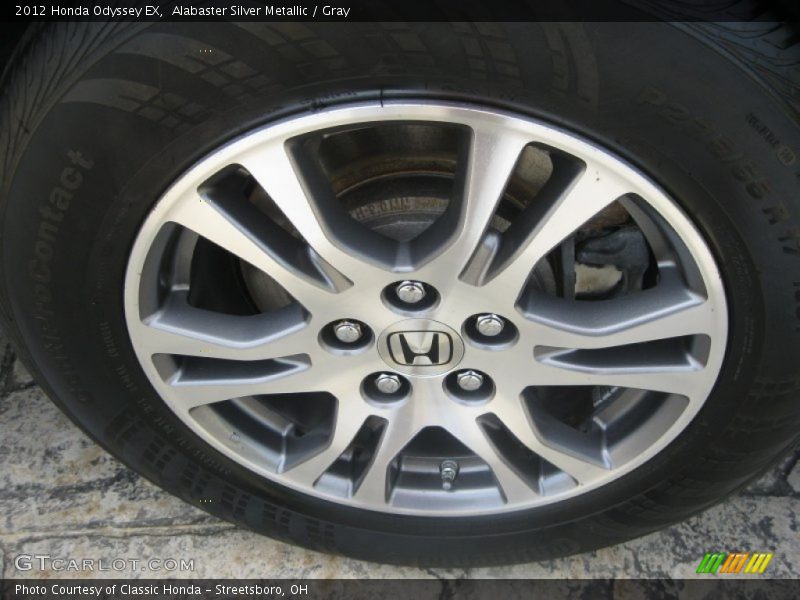 Alabaster Silver Metallic / Gray 2012 Honda Odyssey EX