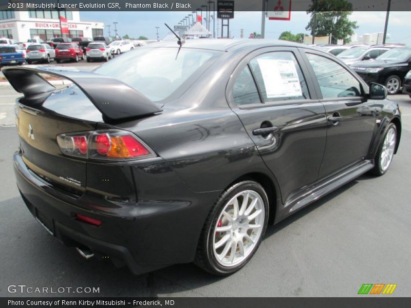 Phantom Black / Black 2013 Mitsubishi Lancer Evolution GSR