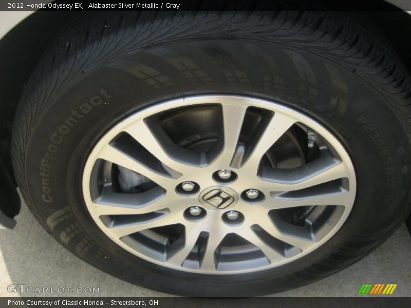 Alabaster Silver Metallic / Gray 2012 Honda Odyssey EX