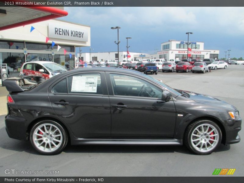 Phantom Black / Black 2013 Mitsubishi Lancer Evolution GSR