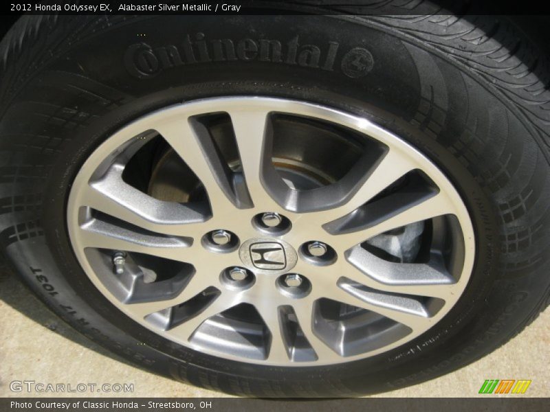 Alabaster Silver Metallic / Gray 2012 Honda Odyssey EX