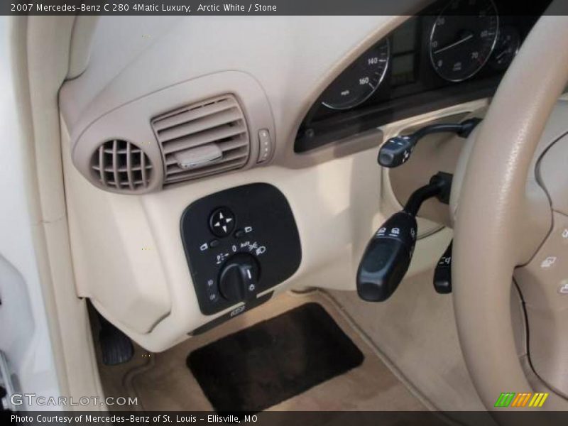 Arctic White / Stone 2007 Mercedes-Benz C 280 4Matic Luxury