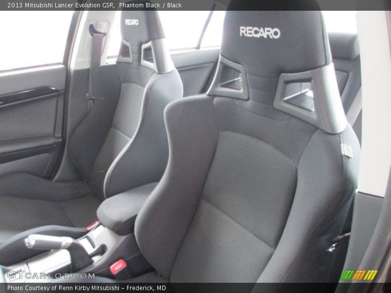 Front Seat of 2013 Lancer Evolution GSR