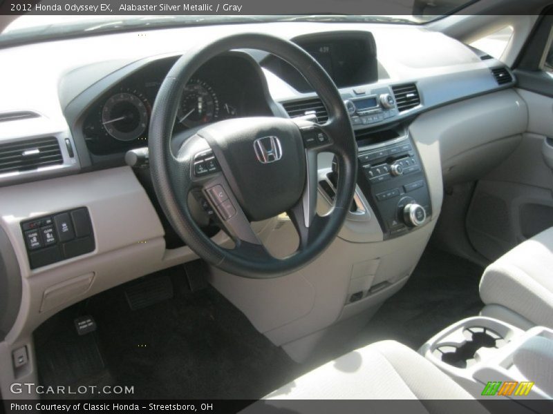 Alabaster Silver Metallic / Gray 2012 Honda Odyssey EX
