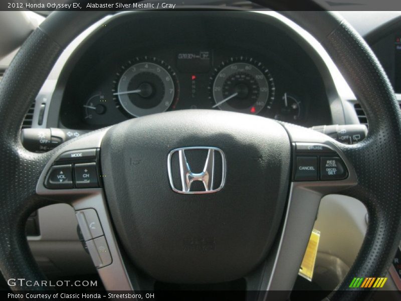 Alabaster Silver Metallic / Gray 2012 Honda Odyssey EX