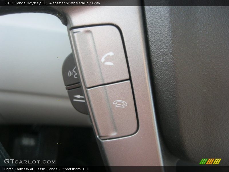 Alabaster Silver Metallic / Gray 2012 Honda Odyssey EX