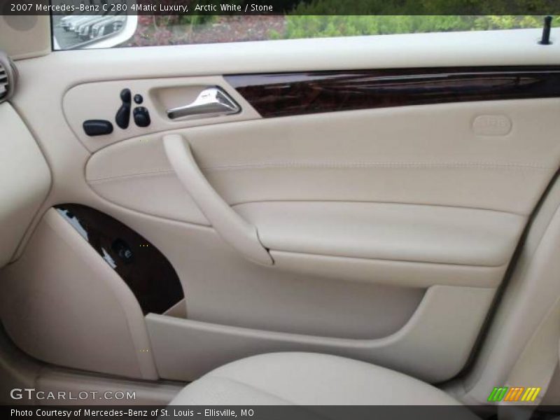 Arctic White / Stone 2007 Mercedes-Benz C 280 4Matic Luxury