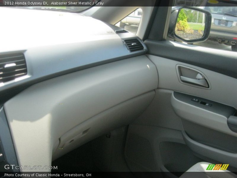 Alabaster Silver Metallic / Gray 2012 Honda Odyssey EX