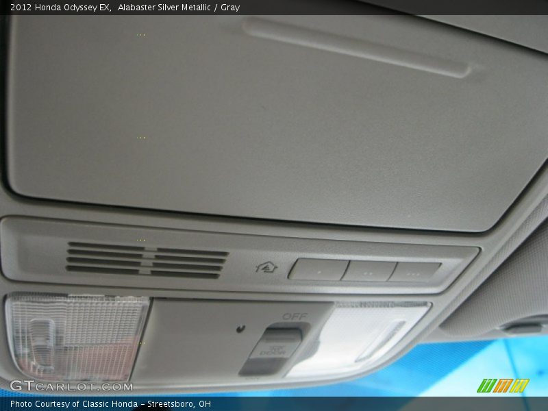 Alabaster Silver Metallic / Gray 2012 Honda Odyssey EX