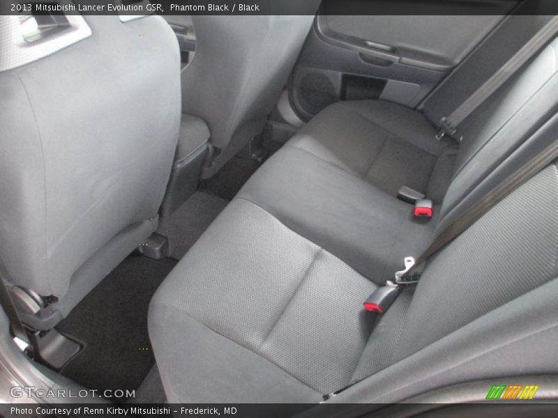 Rear Seat of 2013 Lancer Evolution GSR