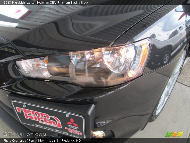 Phantom Black / Black 2013 Mitsubishi Lancer Evolution GSR