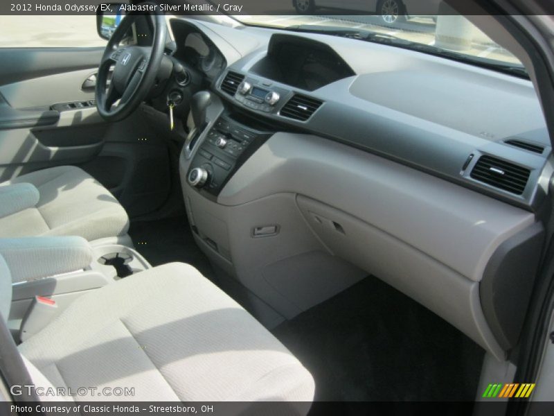 Alabaster Silver Metallic / Gray 2012 Honda Odyssey EX