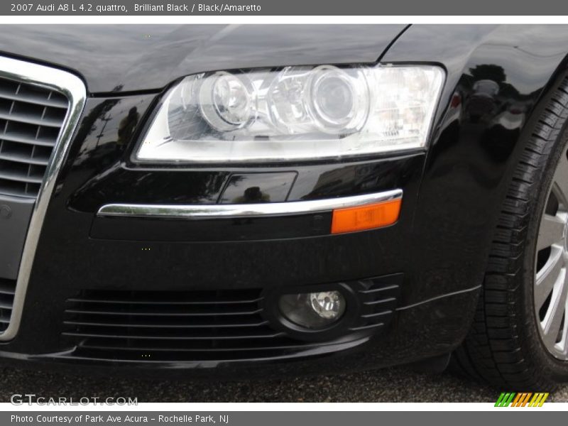 Brilliant Black / Black/Amaretto 2007 Audi A8 L 4.2 quattro