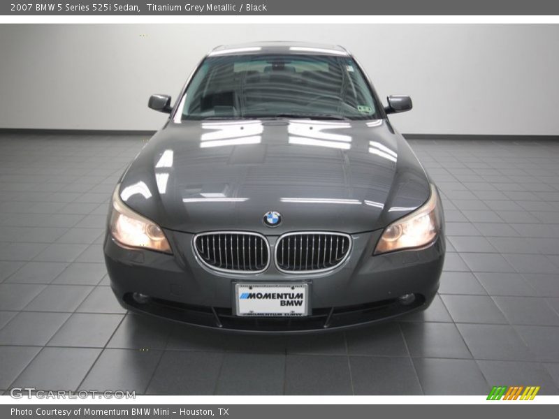 Titanium Grey Metallic / Black 2007 BMW 5 Series 525i Sedan
